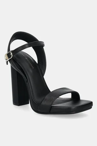 Kožené sandály Tommy Hilfiger HIGH HEEL LEATHER SANDAL