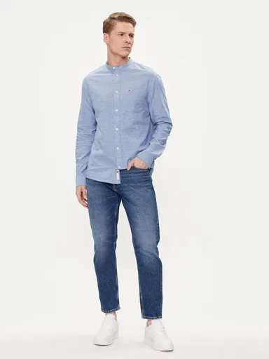 Tommy Jeans pánská světle modrá košile Mao DM0DM18964 XL