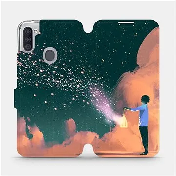 Flipové pouzdro na mobil Samsung Galaxy M11 - VA14P Postava s lampou (5903516387069)