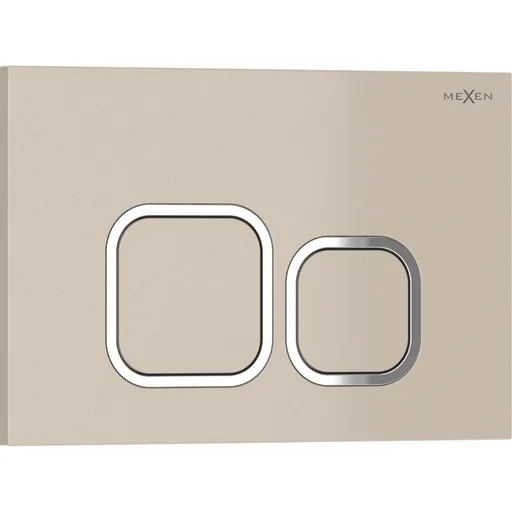 MEXEN Tex 03 splachovací tlačítko, béžový 6103-07