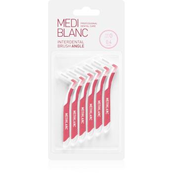 MEDIBLANC Interdental Pick-brush Angle perie interdentara 6 bucati 0,4 mm Pink 6 buc