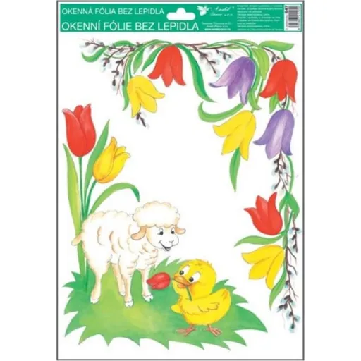 Okenní fólie rohová tradiční velikonoční motivy 33,5 x 25,5 cm obrázek 3
