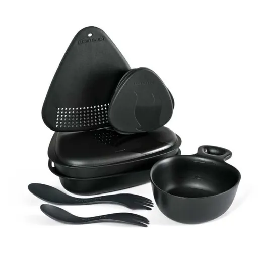 Light my fire OUTDOOR MEALKIT 2.0 Sada nádobí, černá, velikost