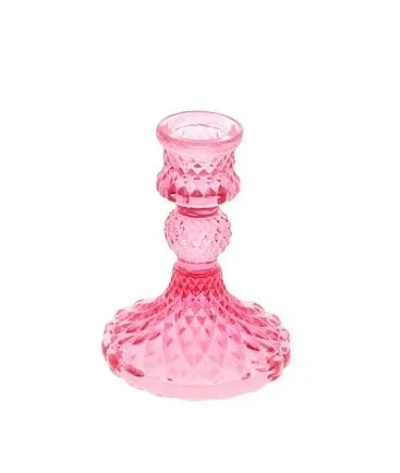 Chaks Svietnik na kónickú sviečku - Malinový