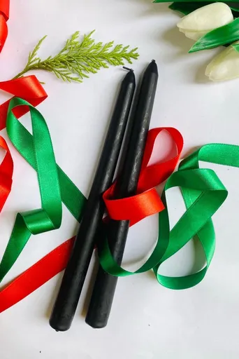 Sada svíček (2 kusy) Premium Christmas 2 - Black