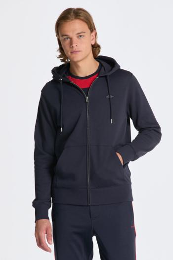 MIKINA GANT REG SHIELD FULL ZIP HOODIE EVENING BLUE