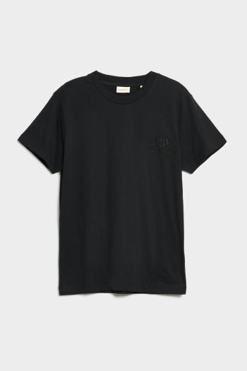 TRIČKO GANT REG MED TONAL SHIELD SS TSHIRT BLACK