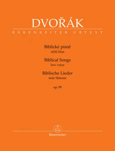 Biblické písně nižší hlas, op. 99 - Antonín Dvořák