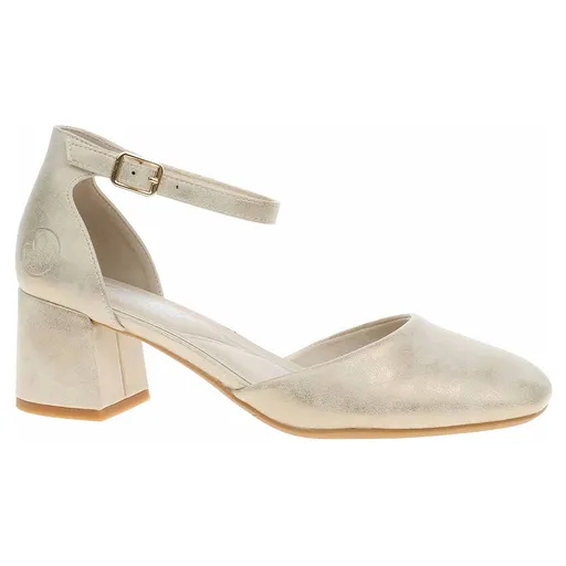 Dámské lodičky Rieker 44762-91 silber-platin 40