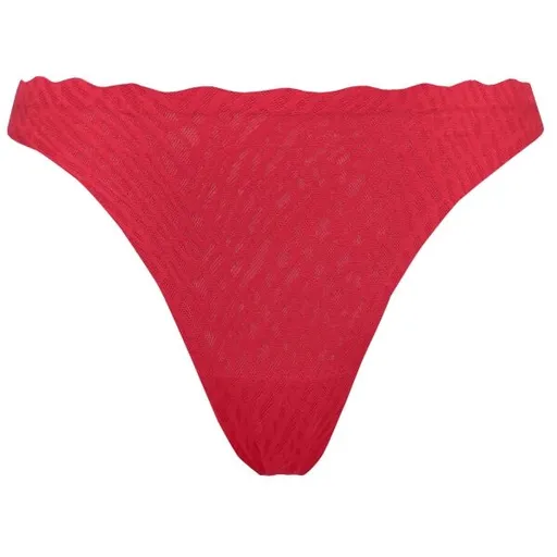 SLOGGI ZERO FEEL BLISS FESTIVE STRING Dámské kalhotky, červená, velikost