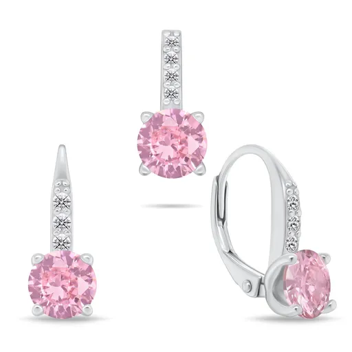 Brilio Silver Elegantní stříbrný set šperků se zirkony SET274WP (přívěsek, náušnice)