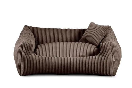 Vsepropejska Manšestr pelech pro psa s polštářkem Barva: Hnědá, Rozměr (cm): 65 x 55