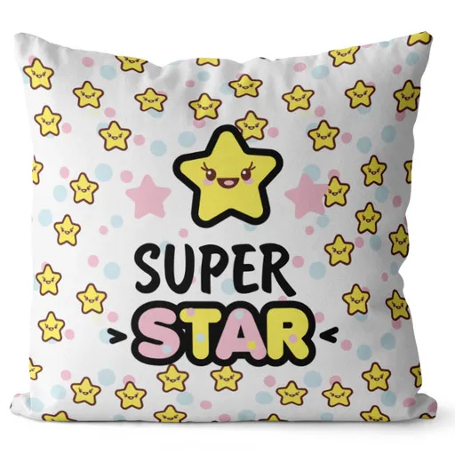 Polštářek SuperStar (Velikost: 40 x 40 cm)
