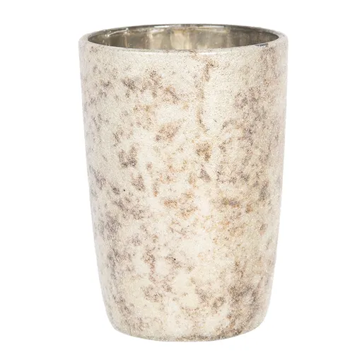 Skleněný svícen na čajovou svíčku Paget - Ø 9*6 cm Clayre & Eef