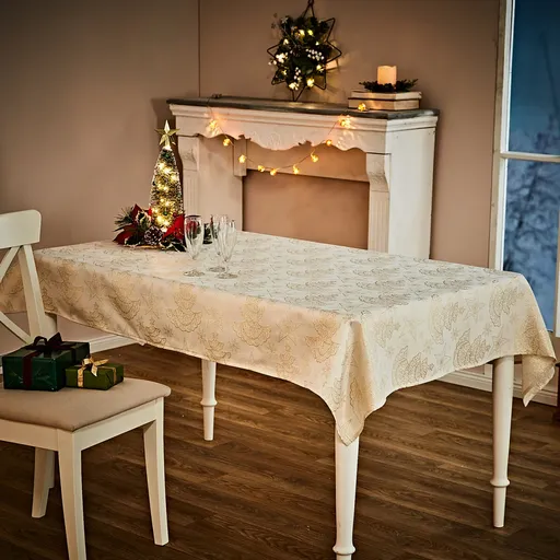 Sváteční ubrus, šampaňská