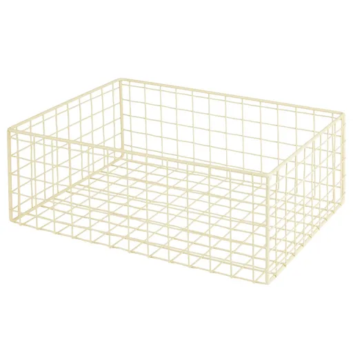 DEPOSIT Úložný kovový koš 24 x 34 cm - žlutá