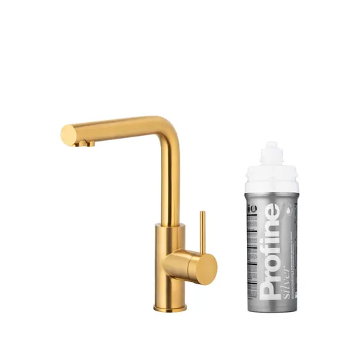 KFA Baterie dřezová DUERO PURE BASIC, s filtrací, broušené zlato 6623-914-31