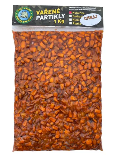 Chyť a pusť Vařená Kukuřice 1kg - Chilli,Chyť a pusť Vařená Kukuřice 1kg - Chilli