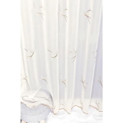 Záclona voálová, Ela Béžový odlesk, krémová, 280cm 280 cm