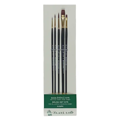 Sada štětců Zlatá loď 1075 5ks