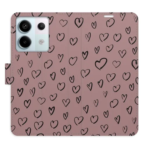 Flipové pouzdro iSaprio - Heart Dark 02 - Xiaomi Redmi Note 13 Pro 5G / Poco X6 5G