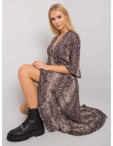 Dámské šaty Marinette OCH BELLA černo-béžové