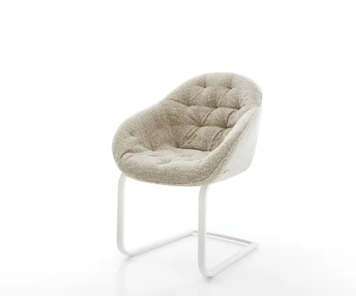 Jídelní židle Gaio-Flex látka Měkký béžová jídelní židle plochá