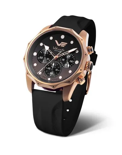 Vostok Europe Vilnele Chrono JS20-125B751 - Černý silikonový řemínek navíc