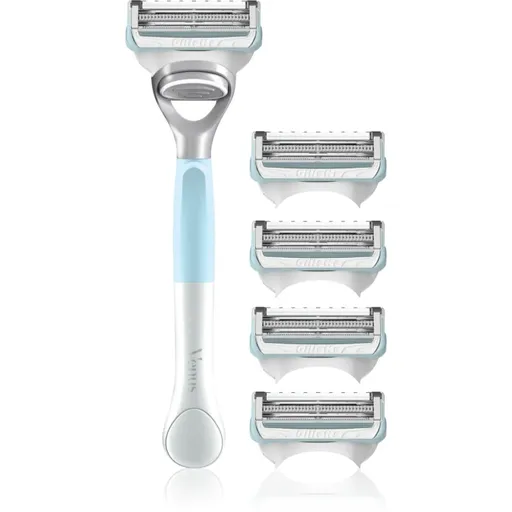 Gillette Venus For Pubic Hair&Skin holicí strojek pro úpravu linie bikin + náhradní hlavice 5 ks