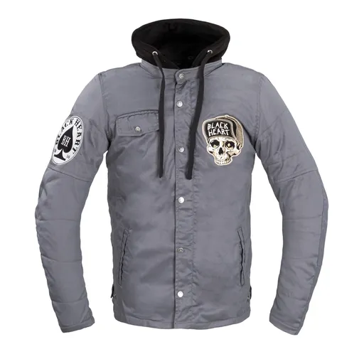 Pánská bunda W-TEC Black Heart Garage Built Jacket tmavě šedá XXL