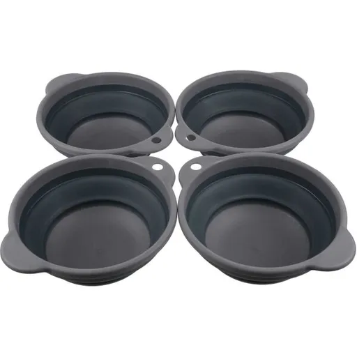 REGATTA OUTDOORS TPR FOLDING BOWL SET Sada misek, tmavě šedá, velikost
