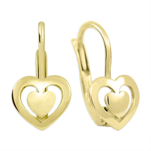 Soliter Půvabné visací náušnice Srdce 231 001 00626