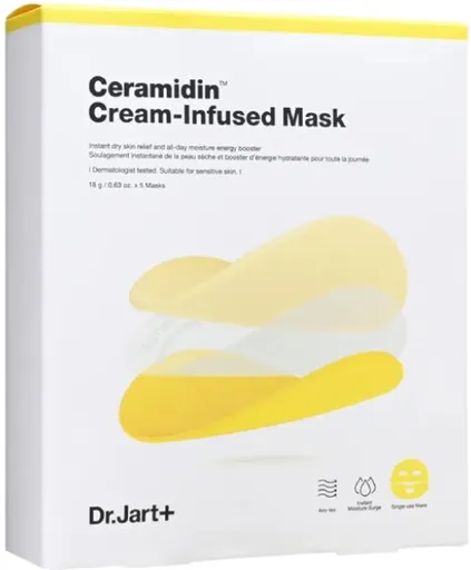Dr. Jart+ Hloubkově hydratační pleťová maska Ceramidin (Cream- Infused Mask) 5 x 18 g