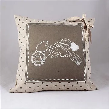 Bino návlek na polštář Cafe, světlehnědý (P181577)