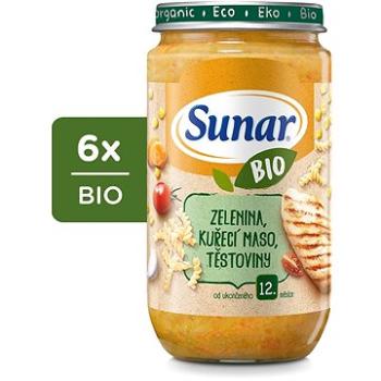 Sunar BIO příkrm zelenina, těstoviny, kuřecí maso 6× 235 g (8592084418090)