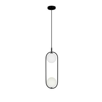 Závěsná lampa CORDEL 2xG9 Candellux Černá