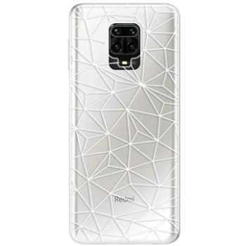 iSaprio Abstract Triangles 03 - white pro Xiaomi Redmi Note 9 Pro (trian03w-TPU3-XiNote9p)