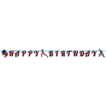 Amscan Banner - Happy Birthday Miraculous 15 x 200 cm