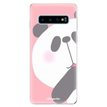 Odolné silikonové pouzdro iSaprio - Panda 01 - Samsung Galaxy S10