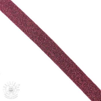 Šikmý proužek LUREX dark pink