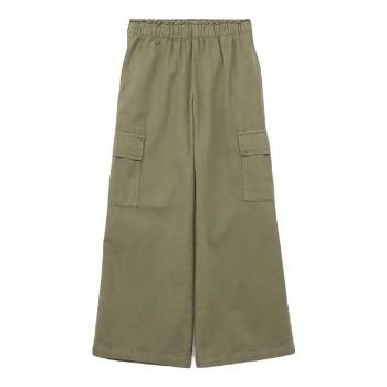 GAP WOV WIDE LEG Dívčí kalhoty, khaki, velikost