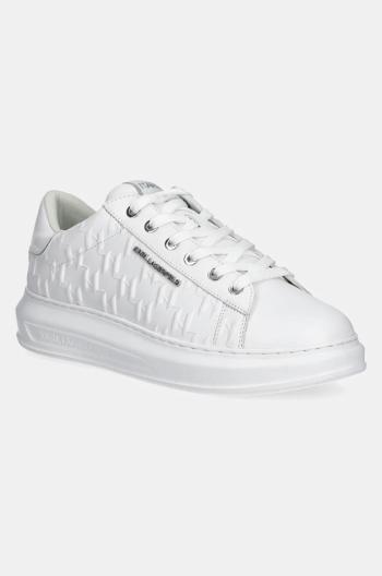 Kožené sneakers boty Karl Lagerfeld KAPRI MENS bílá barva, KL52549K