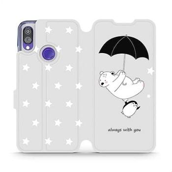 Flipové pouzdro na mobil Xiaomi Redmi Note 7 - MH08P Méďa a tučňák - always with you (5903226830237)