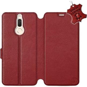 Flip pouzdro na mobil Huawei Mate 10 Lite - Tmavě červené - kožené -   Dark Red Leather (5903226516575)