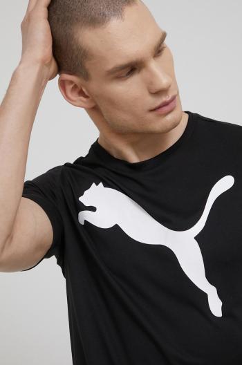 Tréninkové tričko Puma Active Big Logo 586724 černá barva, s potiskem