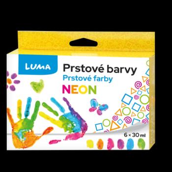 Barvy prstové neon 6 barev 30ml