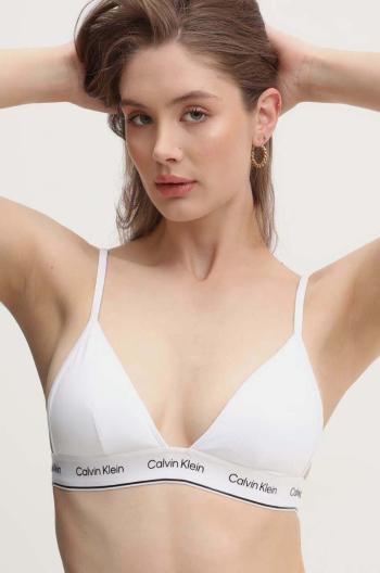 Plavková podprsenka Calvin Klein bílá barva, mírně vyztužený košík, KW0KW02424