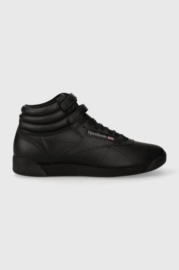 Kožené sneakers boty Reebok Classic černá barva