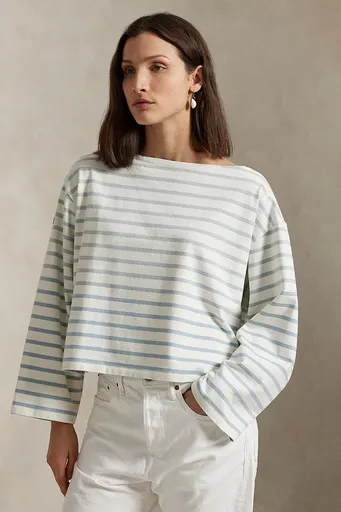 Bavlněné tričko s dlouhým rukávem Polo Ralph Lauren