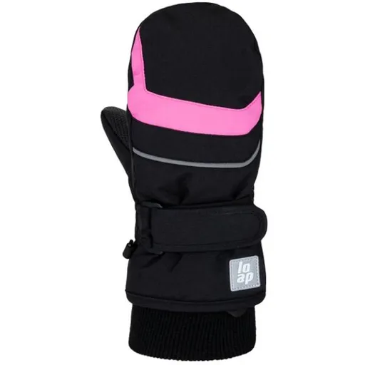 LOAP RUTI Dětské palčáky, černá, velikost 12Y